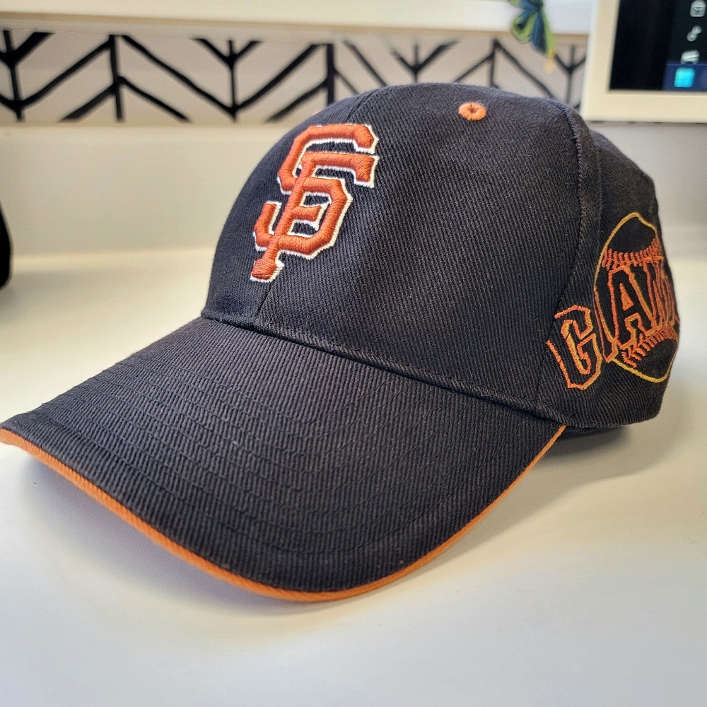 SF Giants Baseball‎ Cap Hat Men's Women's Unisex Embroidered Black Orange Merch